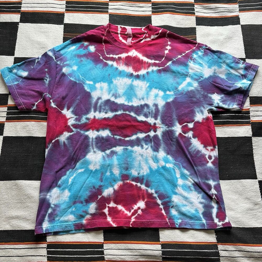 American Apparel Hand Tie Dyed Tee Shirt. Size XL. 100% Cotton Hippie. Festival.